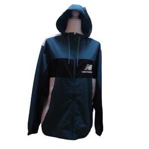 NWOT New Balance Athletics Windbreaker Mountain Teal Jacket